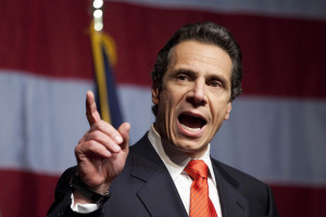 Democratic Gubernatorial Candidate Andrew Cuomo Gathers With Supporters On Election Night